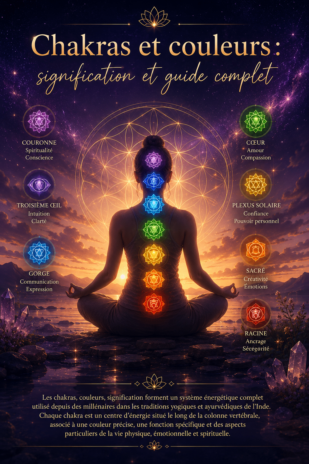 chakras couleurs signification bijou chakra spirituel Jewels Spirit