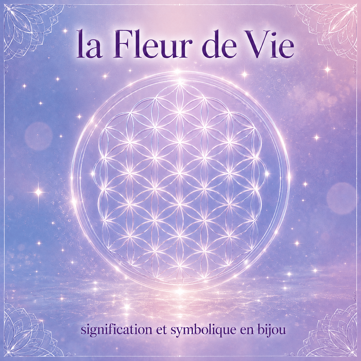 fleur de vie signification bijou spirituel Jewels Spirit